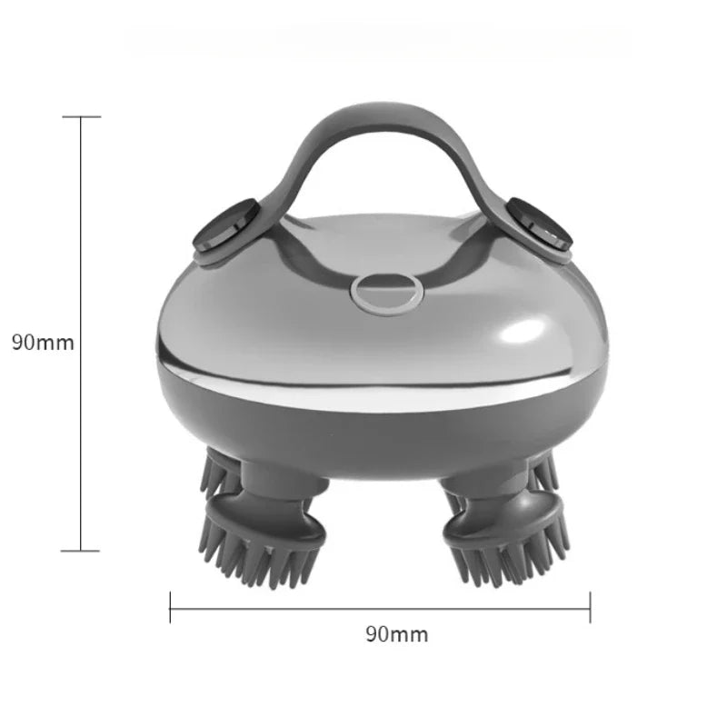 Electric Head Massage Instrument Red Light Kneading Hair Growth Scalp Massager Anti Stress Head Hair Massage Comb Cat Hairbrush