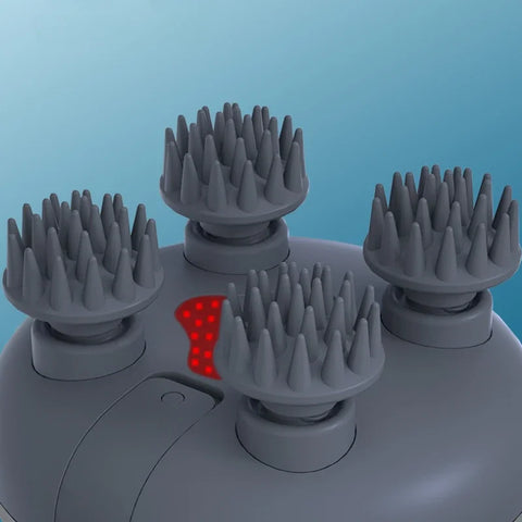 Electric Head Massage Instrument Red Light Kneading Hair Growth Scalp Massager Anti Stress Head Hair Massage Comb Cat Hairbrush