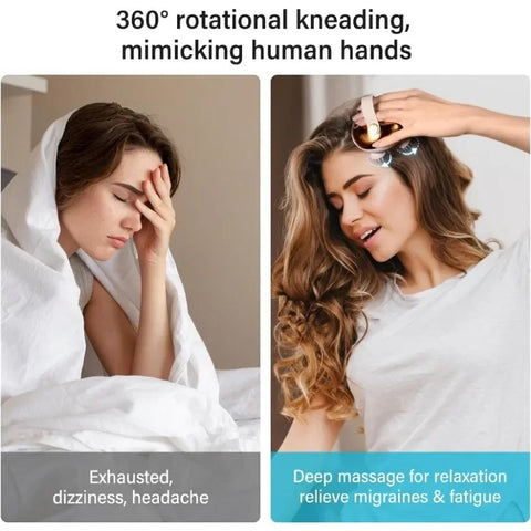 Electric Head Massage Instrument Red Light Kneading Hair Growth Scalp Massager Anti Stress Head Hair Massage Comb Cat Hairbrush