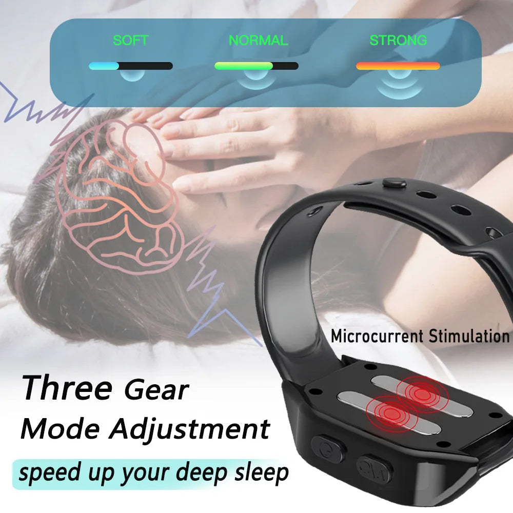 Sleep Aid Watch Microcurrent Pulse Sleeping Anti-anxiety Insomnia Hypnosis Device Relief Relax Hand Massage Pressure Soothing - Sleep &amp;amp;amp;amp; Snoring